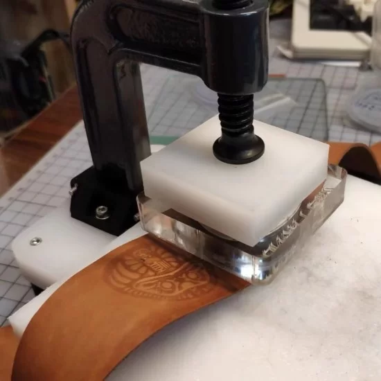 DIY Stamp Press: How to make a simple leather stamp press out of a G Clamp  