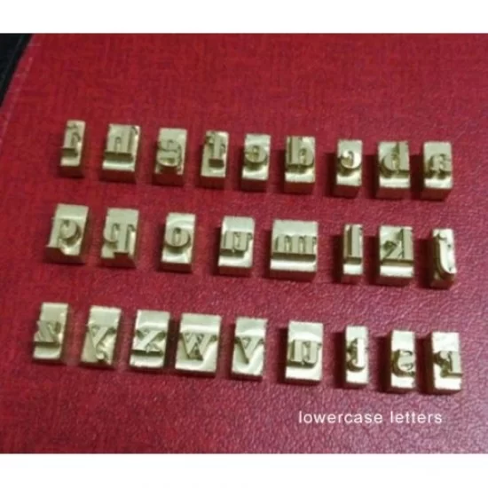 Letter Stamps Lower Case & Upper Case, 5mm 7mm Plastic Alphabet