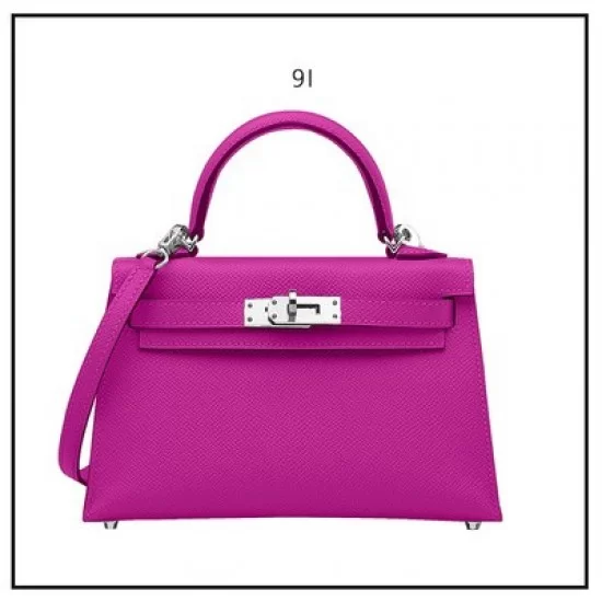 Who can resist a pinkpink mini Kelly?Hermes mini Kelly 2,evercolor,1Q