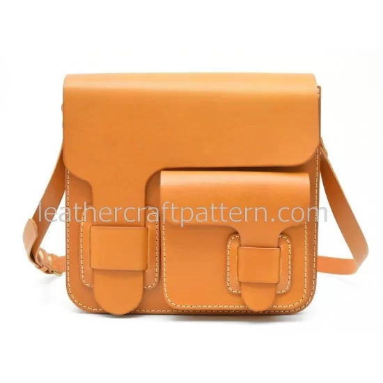 Leather laptop bag 16″,Messenger bag, Shoulder Bag, Leather Satchel PDF  patterns and video tutorial