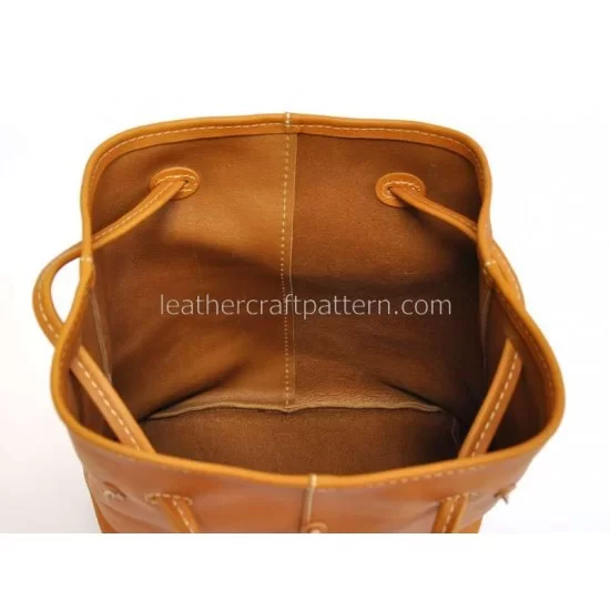 Leather Drawstring Backpacks