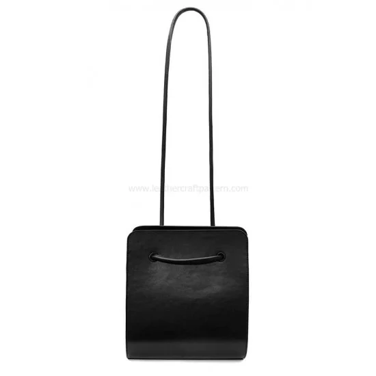 With instruction Leather bucket bag pattern drawstring bag sewing pattern  PDF download ACC-31