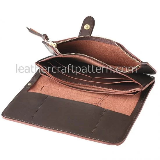 With 270 pictures detailed instruction H Bearn long wallet pattern pdf  download LWP-44