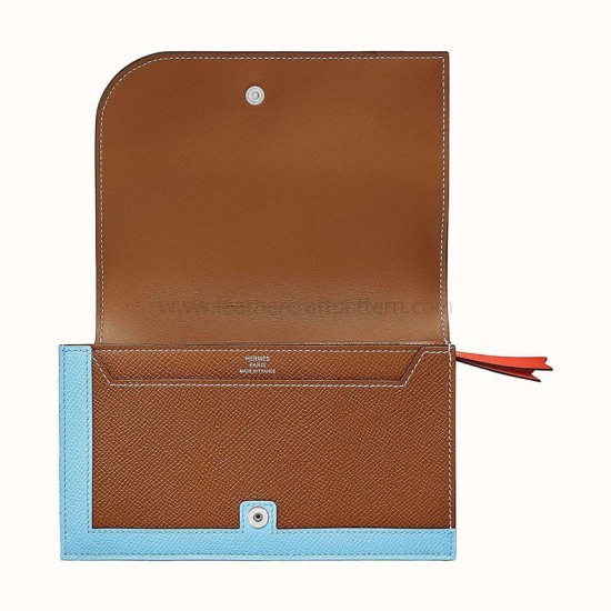 Hermes camail long wallet with key case 