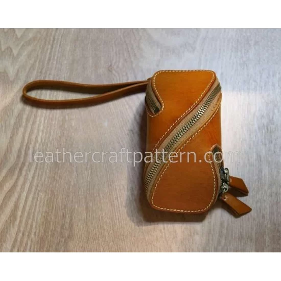 Leather Pattern Leather Coin Wallet Patterns Saddle Change Case