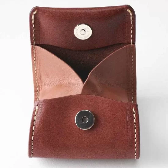 Two Tone Pocket Leather Coin Purse