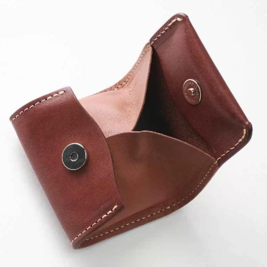 Leather Coin Purse Men Women Vintage Round Creative Storage Money Bag  Keychain | Fruugo NO
