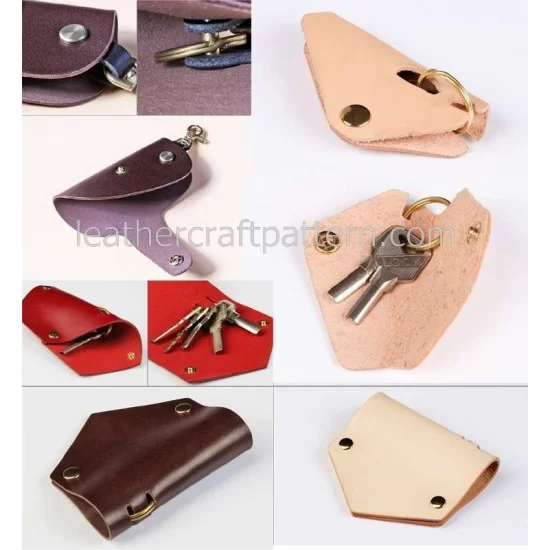 Men's Women's Leather Keychain Wallet Key Pouch Double Zip Clutch Key Ring  Purse Car Key Holder | Wish