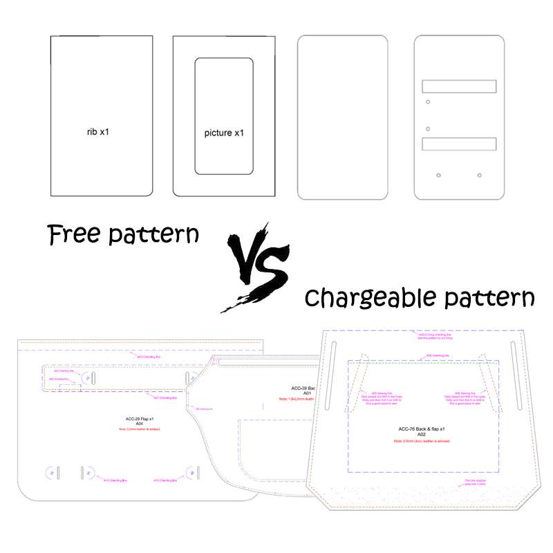 Making a Simple Leather Key Case｜free PDF pattern 